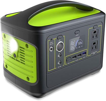 качество  500W Power Station 110V 2 Outlet AC Pure Sine Wave 568Wh 153600mAh Lithium Battery Backup Type Portable Solar Generator завод